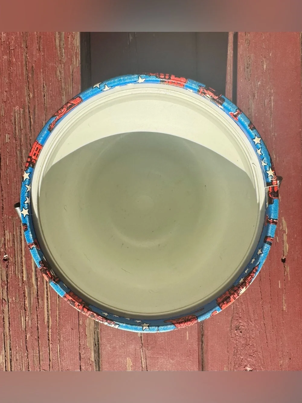 Vintage Patriotic Ice Bucket Blue w Red White 1776 4th of July 250th BBQ Cookout